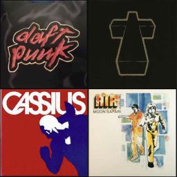 Mosaic of French Touch album covers