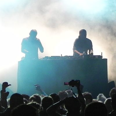 Cassius performing at Rock en Seine, 2012
